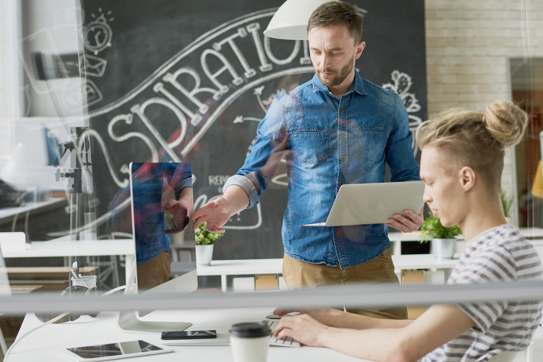 cms drupal web developers working in modern office